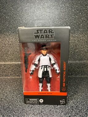 Hasbro Star Wars Black Series ISB Tactical Agent Figure - White & Black
